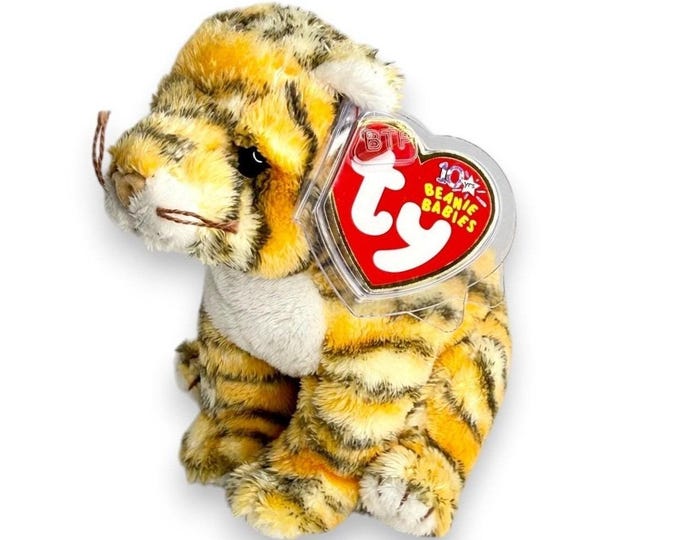 Rumba the Tiger | Jungle Trail Explorer | Mint Heart Tag TY Beanie Baby
