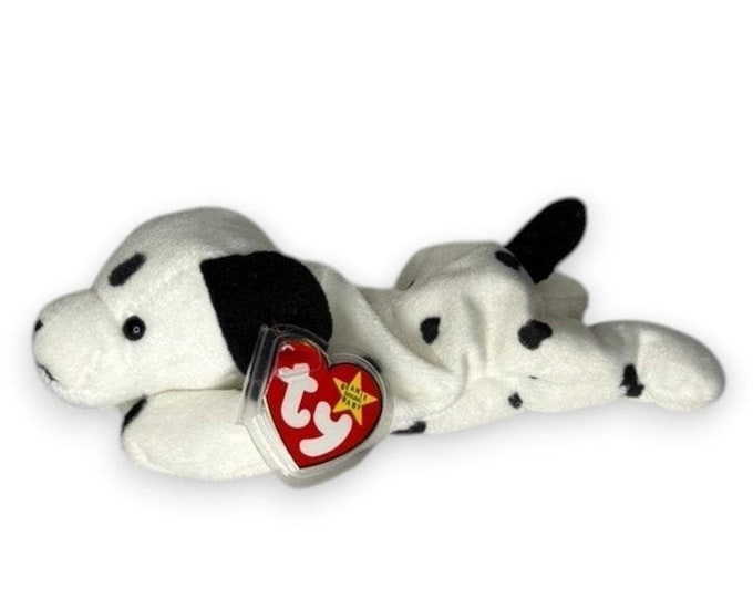 Dotty the Dalmatian | Spotted Little Puppy | Mint Heart Tag TY Beanie Baby