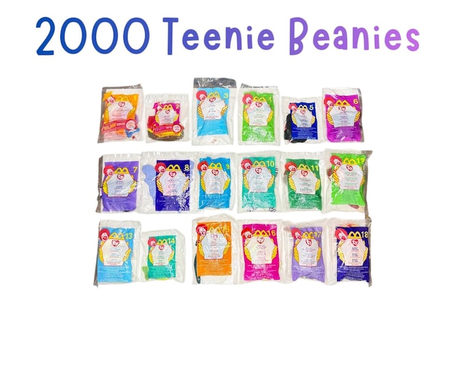 2000 McDonald's Teenie Bean Babies | Sealed & New Condition | Sold Individually TY Beanie
