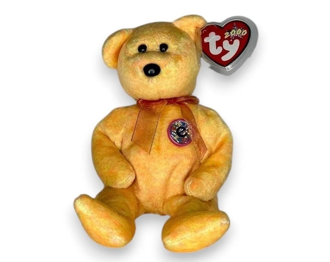 Sunny the Bear | Golden Sunshine  | Mint Heart Tag TY Beanie Baby