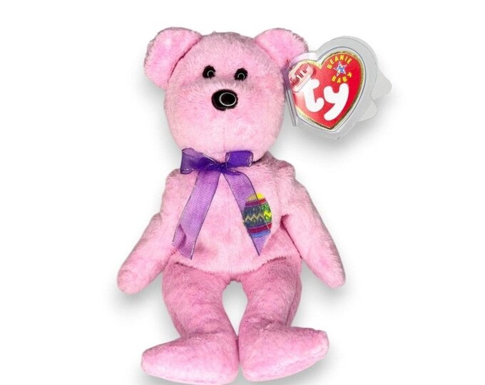 Eggs the Bear | Easter Egg Sweetie | Mint Heart Tag TY Beanie Baby