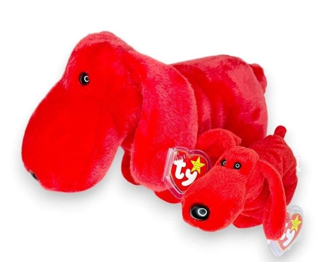 Rover the Dog Bean Baby & Buddy | Best Buddies | Mint Heart Tags TY Beanie Buddy