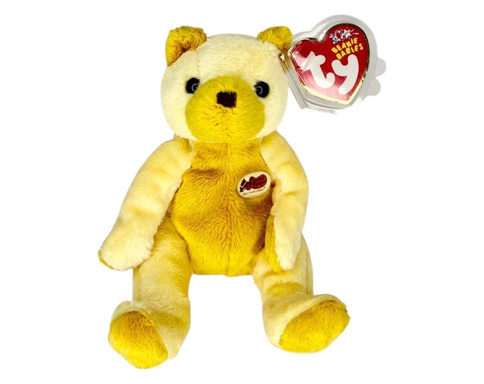 Cornbread the Bear | Old Country Store | Mint Heart Tag TY Beanie Baby