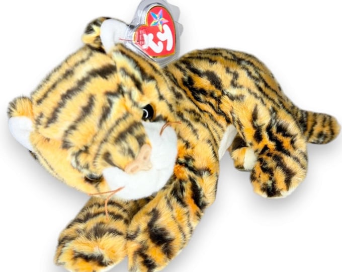India the Tiger | Jungle Stripe Beauty | Mint Heart Tag TY Beanie Buddy