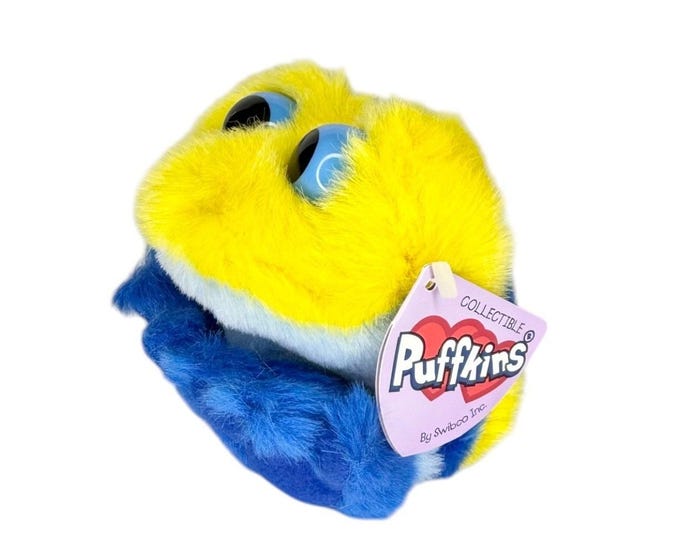Winky the Neon Frog | Sunny Pond Hopper  | Puffkins Collectible Plush