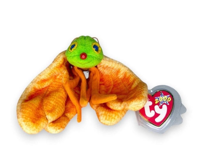 Glow the Firefly | Summer Night Spark | Mint Heart Tag TY Beanie Baby