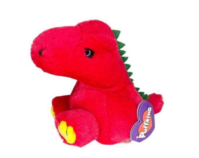 Drake the Dinosaur | Crimson Prehistoric Pal | Puffkins Collectible Plush