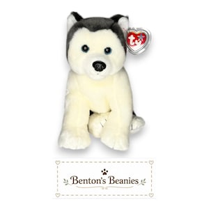 Nanook el perro TY Beanie Buddy / Etiquetas en color menta