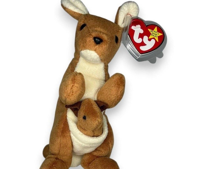 Pouch the Kangaroo | Down Under Dreamer | Mint Heart Tag TY Beanie Baby