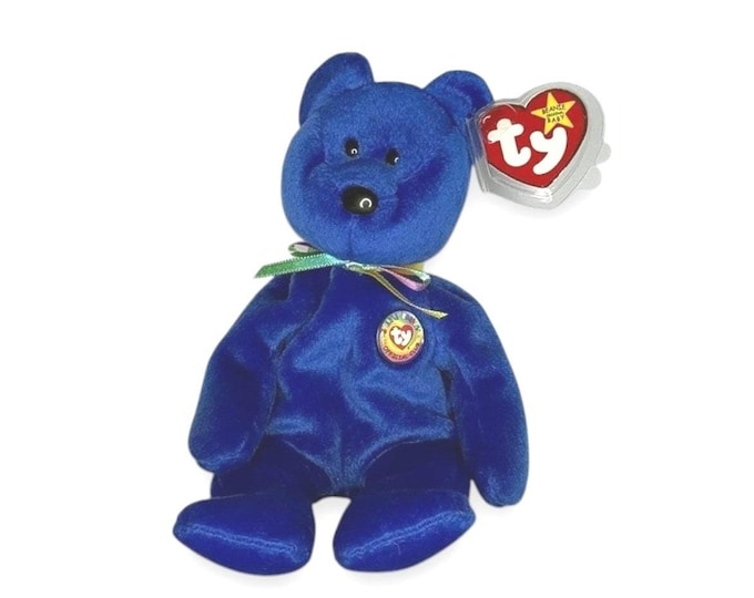 Clubby the Bear | Official Club Classic | Mint Heart Tag TY Beanie Baby