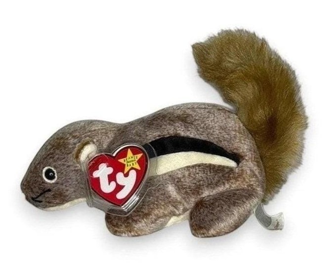 Chipper the Chipmunk | Woodland Trail Scout | Mint Heart Tag TY Beanie Baby