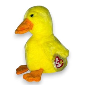 Quackers the Duck | Sunshine Duckling  | Mint Heart Tag TY Beanie Buddy