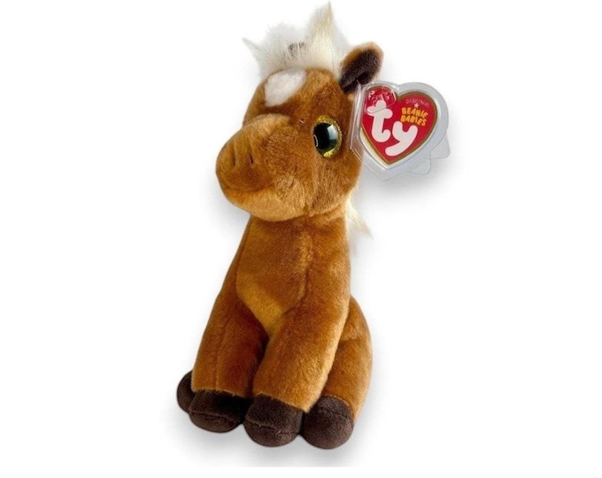 Morty the Horse  | Cozy Country Colt | Mint Heart Tag TY Beanie Baby
