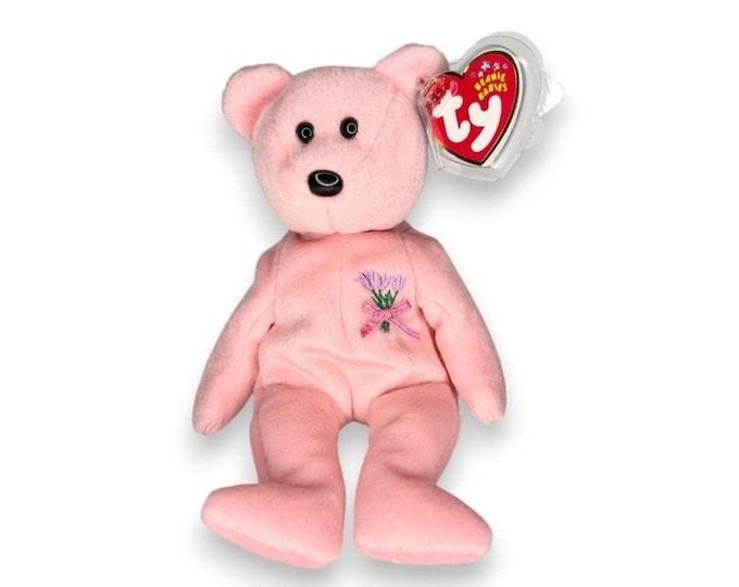 Mum the Bear | Bouquet for Mum  | Mint Heart Tag TY Beanie Baby