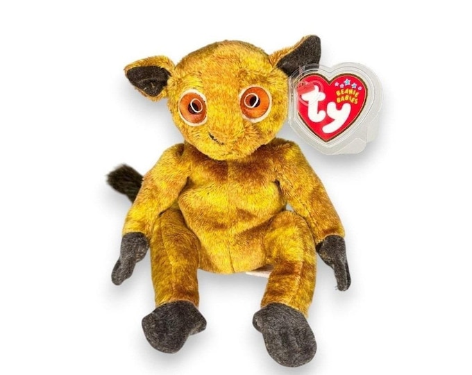 Gizmo the Lemur | Curious Jungle Friend | Mint Heart Tag TY Beanie Baby