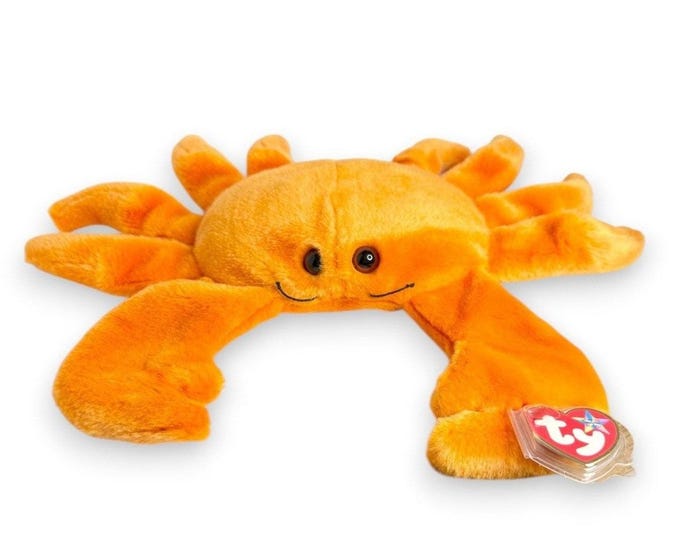Digger the Crab | Coastal Claw Cutie  | Mint Heart Tag TY Beanie Buddy