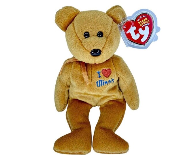 Illinois the Bear | Prairie State Love | Mint Heart Tag TY Beanie Baby