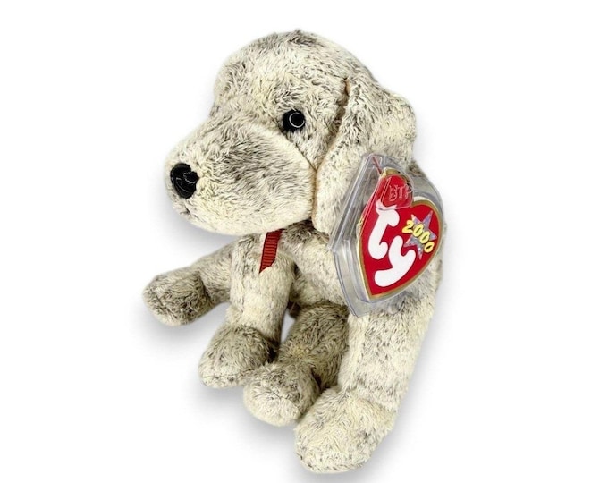 Tricks the Dog | Tiny Trickster Pup | Mint Heart Tag TY Beanie Baby