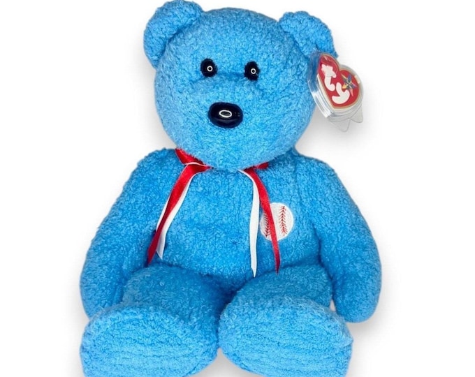 Addison the Bear | Chicago Baseball Bear | Mint Heart Tag TY Beanie Buddy