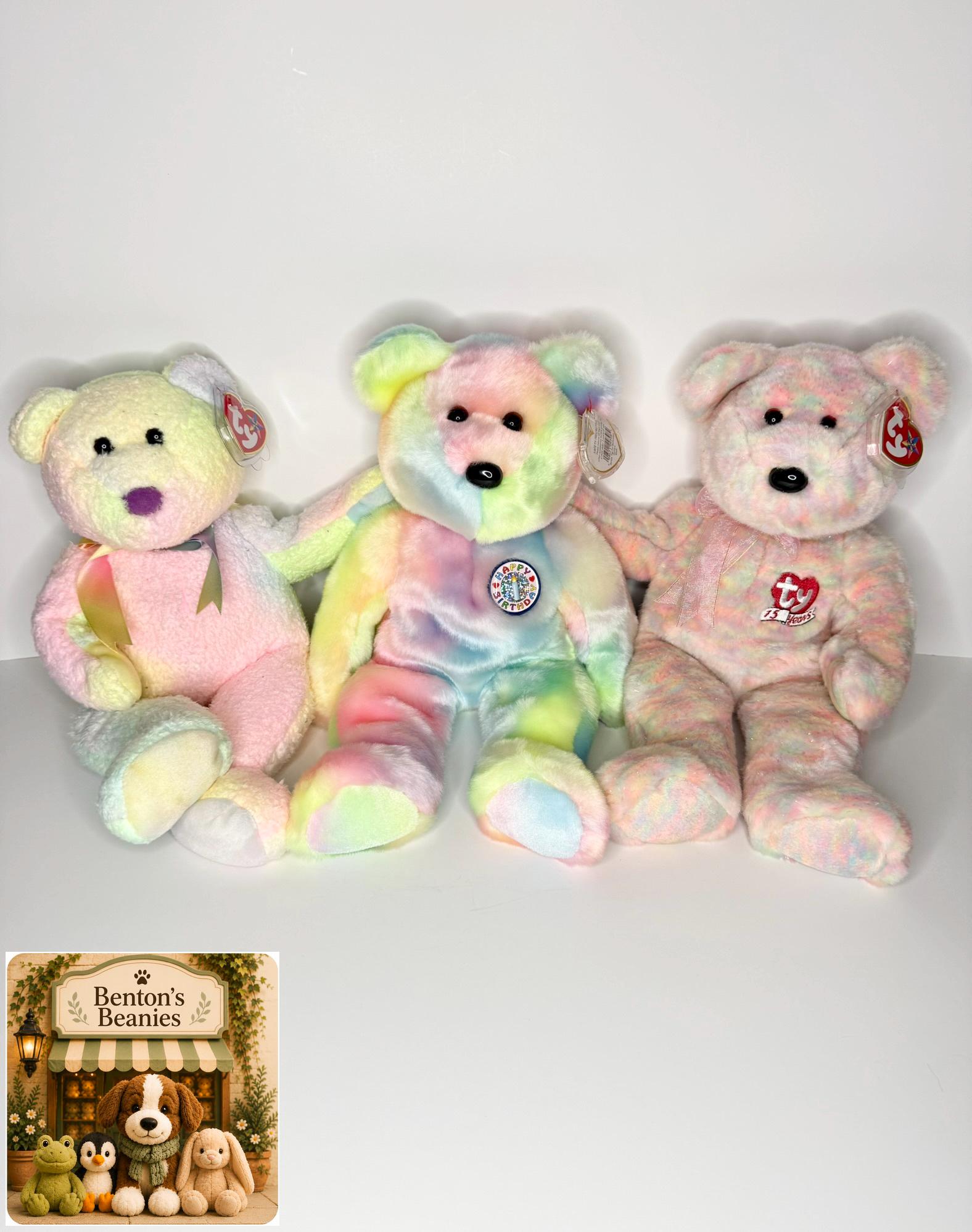 Rainbow ty bear - Etsy 日本