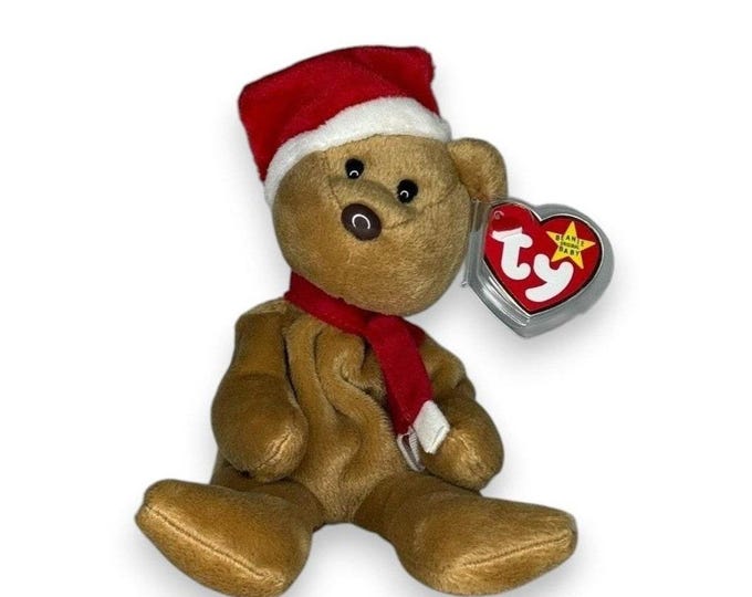 1997 Holiday Teddy | Christmas Teddy Cheer  | Mint Heart Tag TY Beanie Baby
