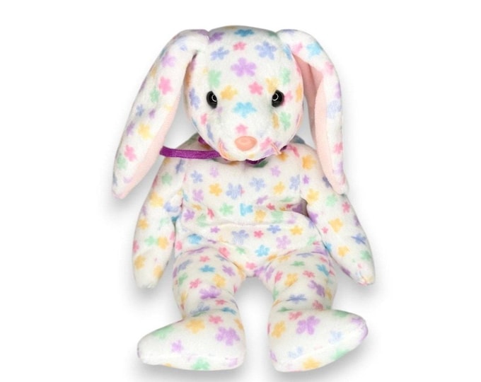 Springfield the Bunny | Spring Garden Sweetie | Mint Heart Tag TY Beanie Baby