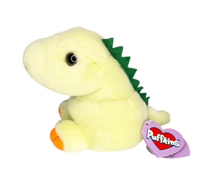 Dinky the Dinosaur | Lemon-Lime Dino  | Puffkins Collectible Plush