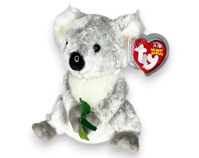 Bonzer the Koala | Eucalyptus Explorer | Mint Heart Tag TY Beanie Baby