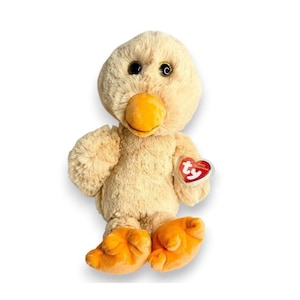 Debbie the Duck Ty Attic Treasures | Sunny Puddle Pal | Mint Heart Tag TY Beanie