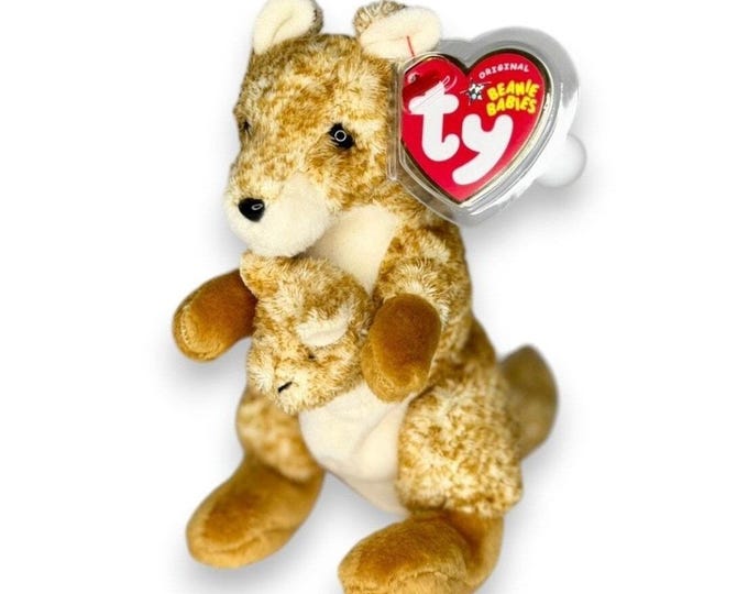 Willoughby the Kangaroo | Outback Mama | Mint Heart Tag TY Beanie Baby