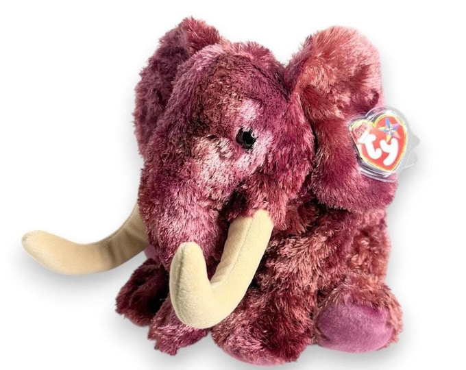Colosso the Mammoth | Prehistoric Giant | Mint Heart Tag TY Beanie Buddy