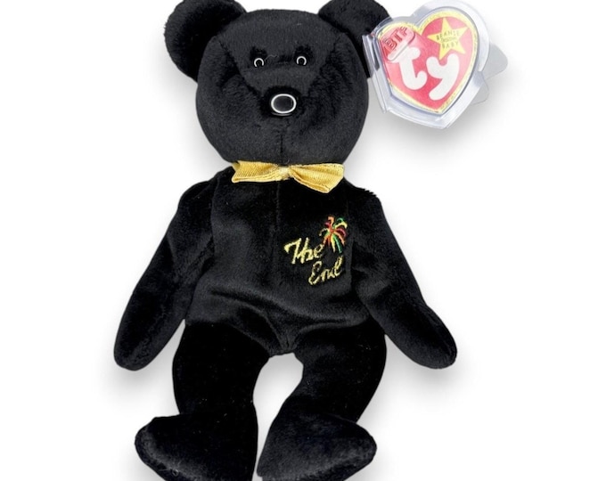The End the Bear | Millennium Farewell Bear | Mint Heart Tag TY Beanie Baby