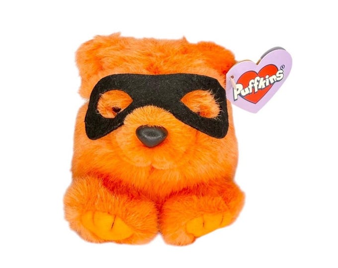 Trick the Bear | Masked Halloween Mischief  | Puffkins Collectible Plush