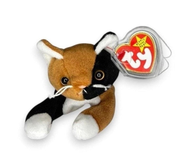Chip the Cat | Curious Calico Companion | Mint Heart Tag TY Beanie Baby