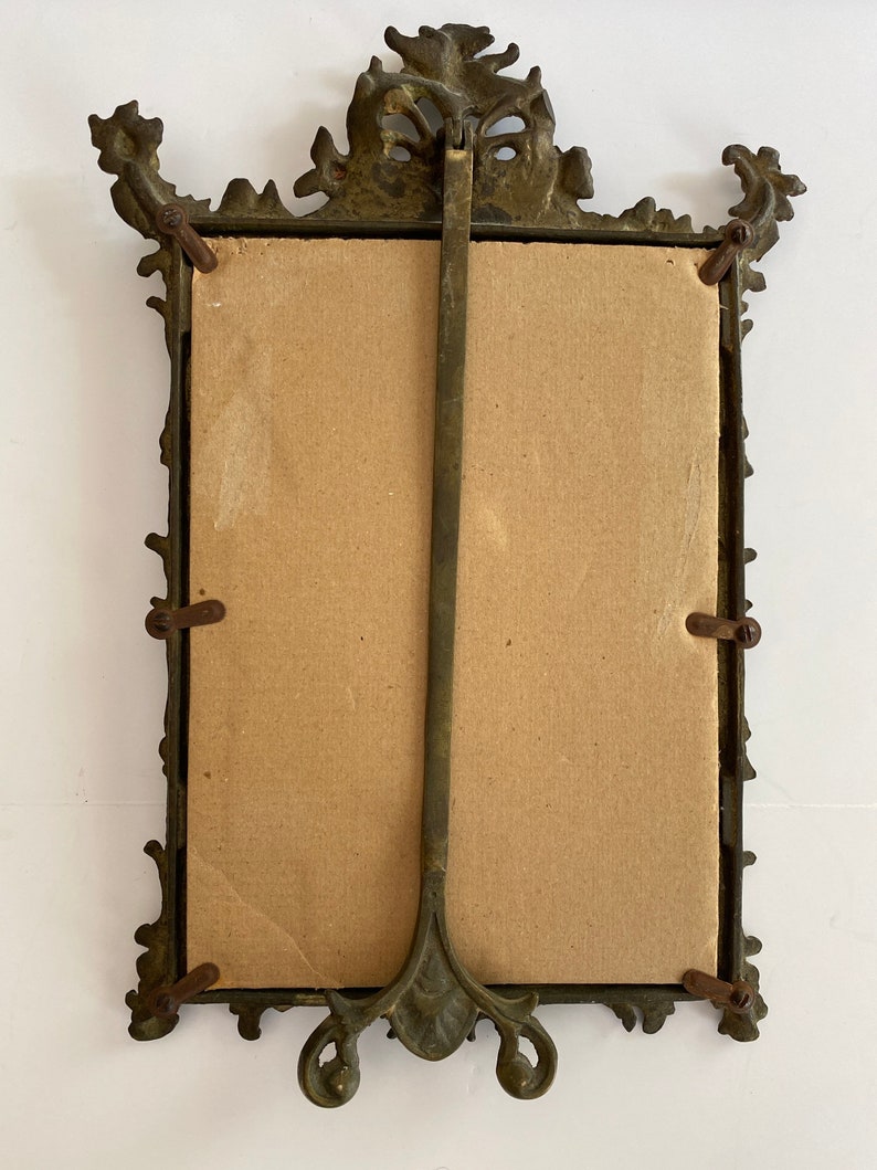 French Style Brass Easel Dressing Table Mirror Etsy