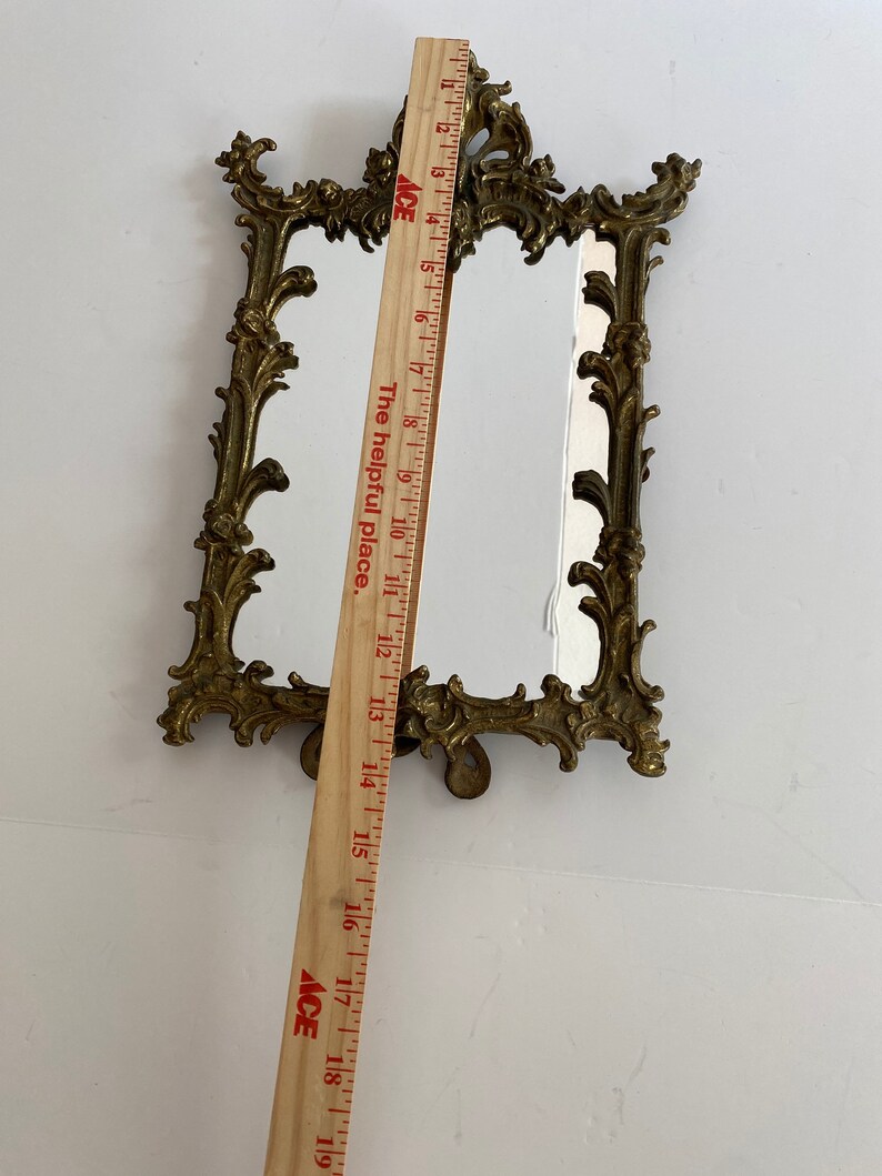 French Style Brass Easel Dressing Table Mirror Etsy