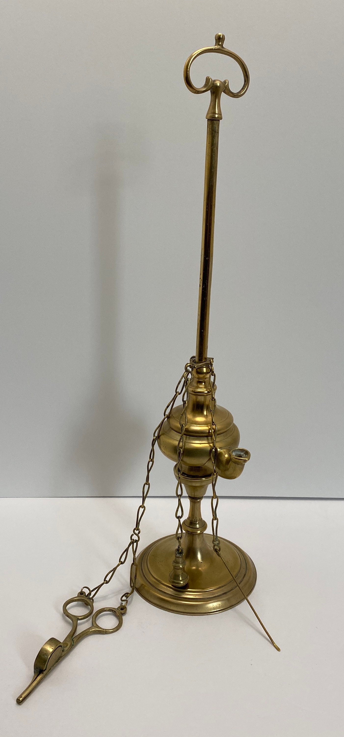 Antique Brass Whale Oil Lamp 1800's - Etsy