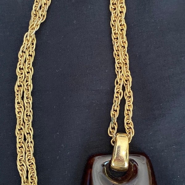 HELENA RUBINSTEIN Zodiac lucite necklace
