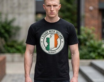 Ireland Map Flag Solidarity T-Shirt | I Stand With Ireland