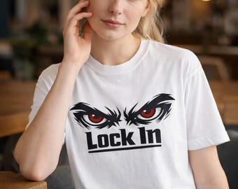 Lock In Eyes T-Shirt | Red Intense Eyes Graphic
