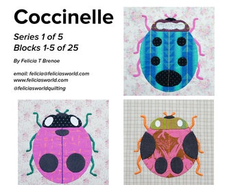 Coccinelle (Ladybugs) Series 1; block 1-5