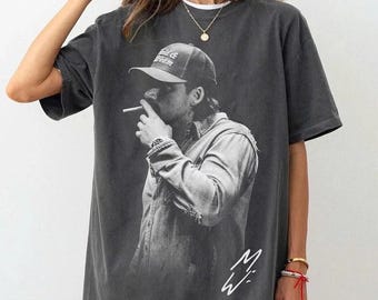 Y11 Morgan Wallen “20 Cigarettes” Vintage Washed Black Shirt, Country Music MV Inspired Graphic Tee, I'm The Problem Album Fan Merch Unisex