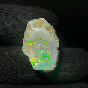 22.00 CT AAA Natural Ethiopian Multi Opal Rough | Green Fire Crystal Opal | Raw Opal Gemstone | Lapidary Rough Stone | Jewelery Making Opal
