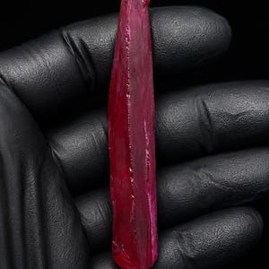 Synthetic Ruby Rough Stone, Lab Created Ruby Crystal, Red Ruby Rough Gemstone, Man Made Ruby Specimen, Jewelry Making Stone, Collector Gems.