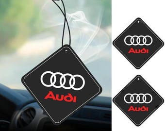 Audi Car Air Freshener Pendant, Interior Perfume Hanging Ornament for A3 A4 A5 A6 Q3 Q5 Q7 TT Accessories