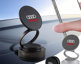 Audi Car Phone Holder, 360 Rotating Dashboard Mount Stand, Foldable Navigation Bracket for S Line RS TT A3 A5