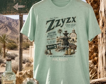 ZZYZX Mineral Springs Desert Urbex Graphic Tee, Vintage Mojave Resort Style Shirt, California History Bella + Canva