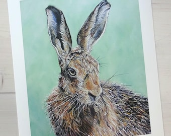 Hare Limited Edition Giclee Print - Endeavour - approx. 8" x 10" wall art