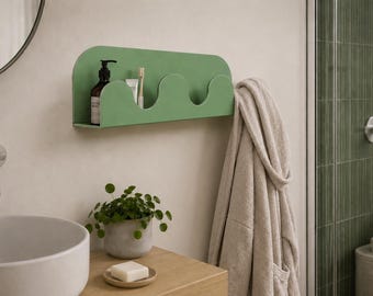 Appendiabiti da parete minimalista in acciaio – Flow – made in italy