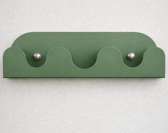 Minimalistische stalen wandkapstok – Flow – Gemaakt in Italië